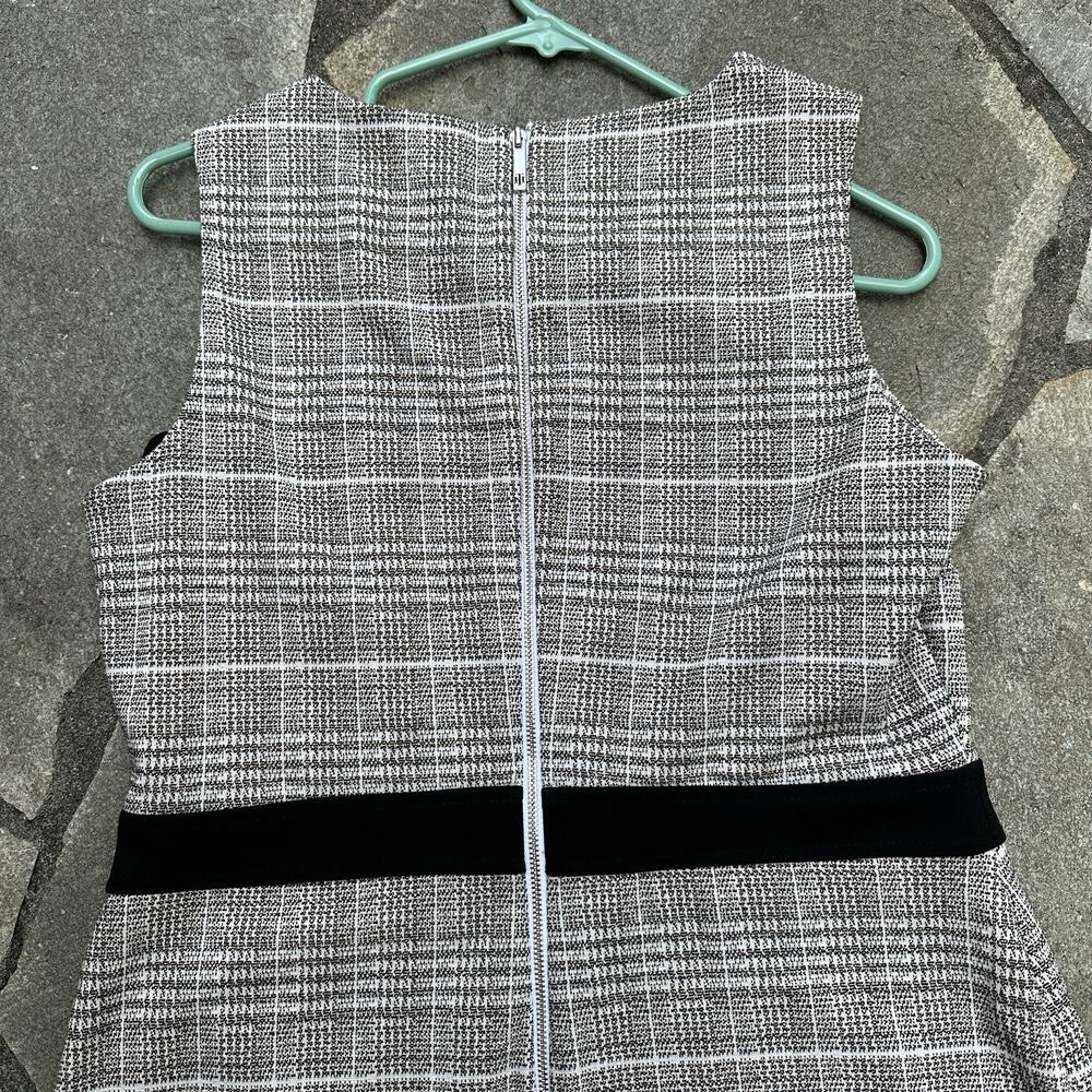 Tommy Hilfiger Dress Womens 10 Gray Plaid Sheath Career Office Glen Check - Picture 11 of 16